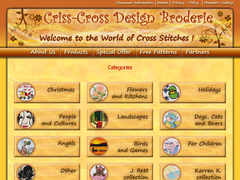 Criss-Cross Design Broderie