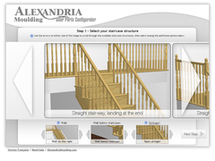 Alexandria Moulding Stair Parts Configurator
